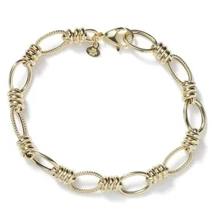 14k Gold Fancy Link Bracelet