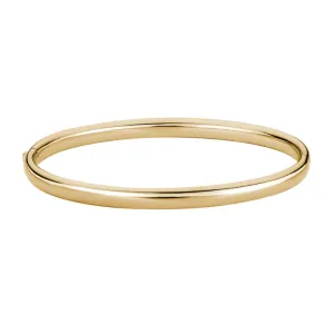 14k Gold Polished Bangle Bracelet