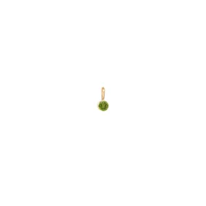 14k Single Peridot Charm | August Birthstone