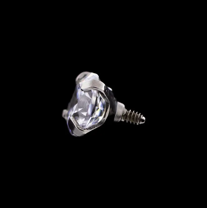 16G/18G Prong Set Round Premium Zirconia (Internal)