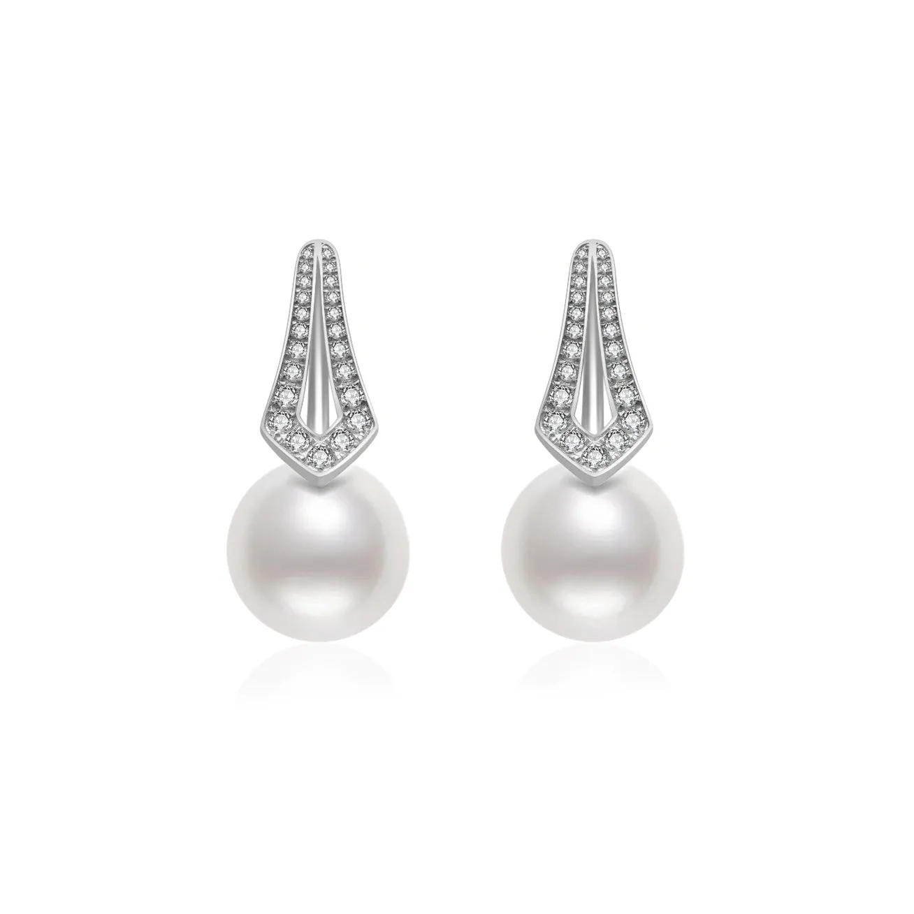 18K Solid Gold Edison Pearl Earrings KE00097