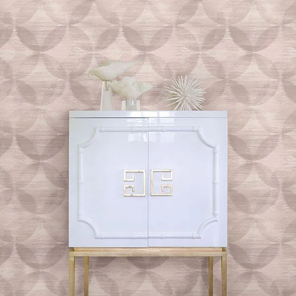 Alchemy Geometric Wallpaper in Blush from the Celadon Collection