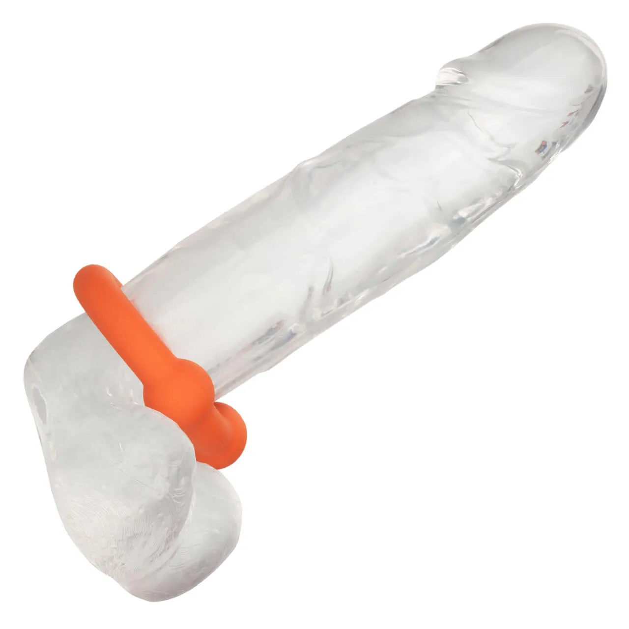 Alpha Liquid Silicone Dual Ball Ring Orange