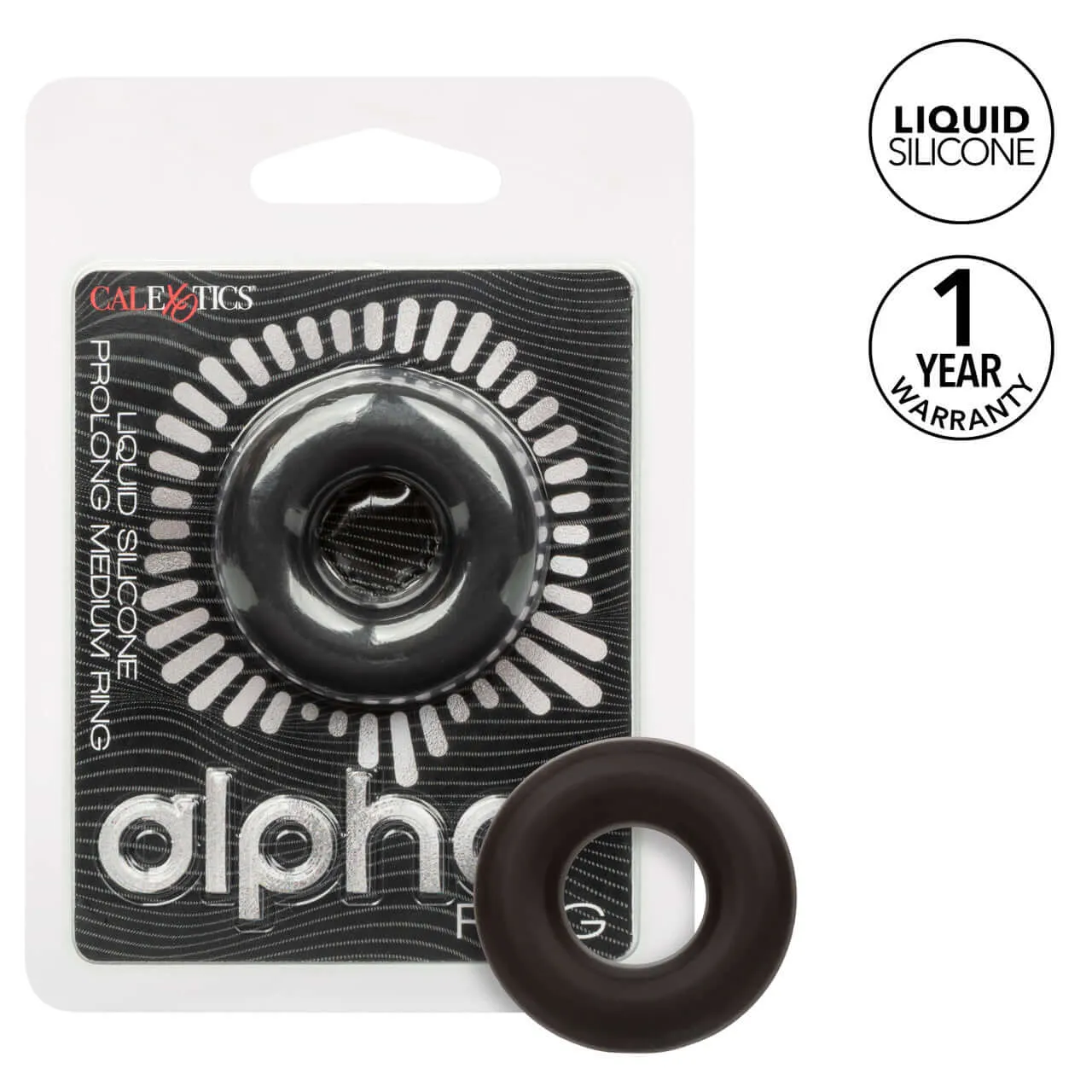 Alpha Liquid Silicone Prolong Medium Ring – Elevate Your Intimacy