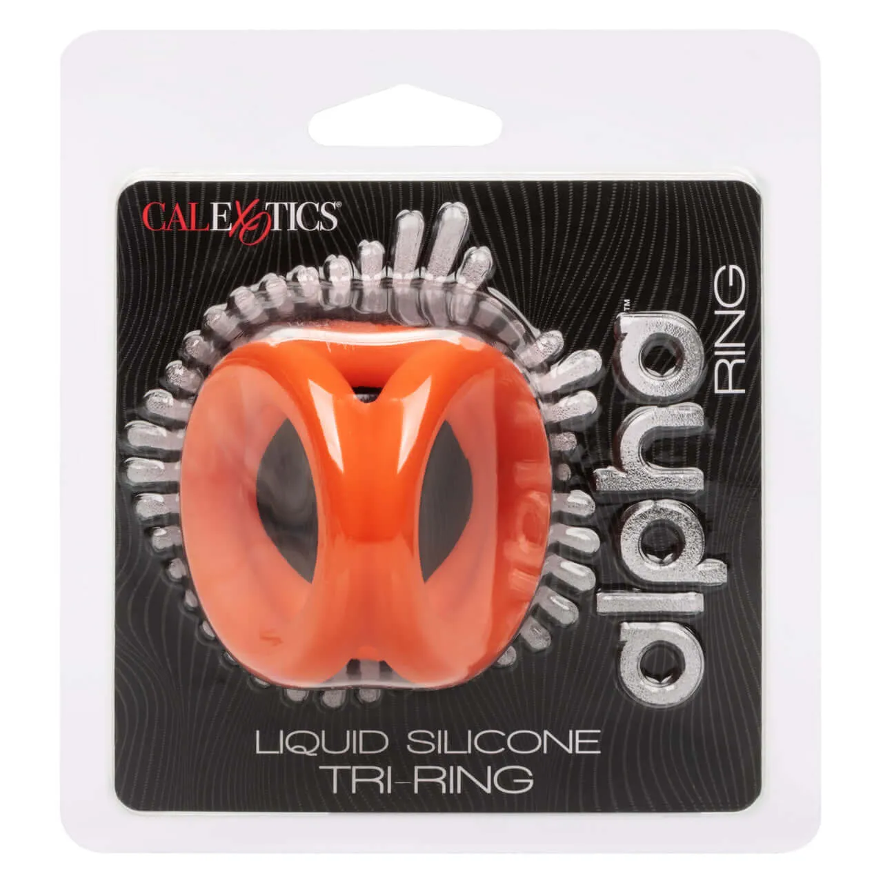 Alpha Liquid Silicone Tri Ring Orange