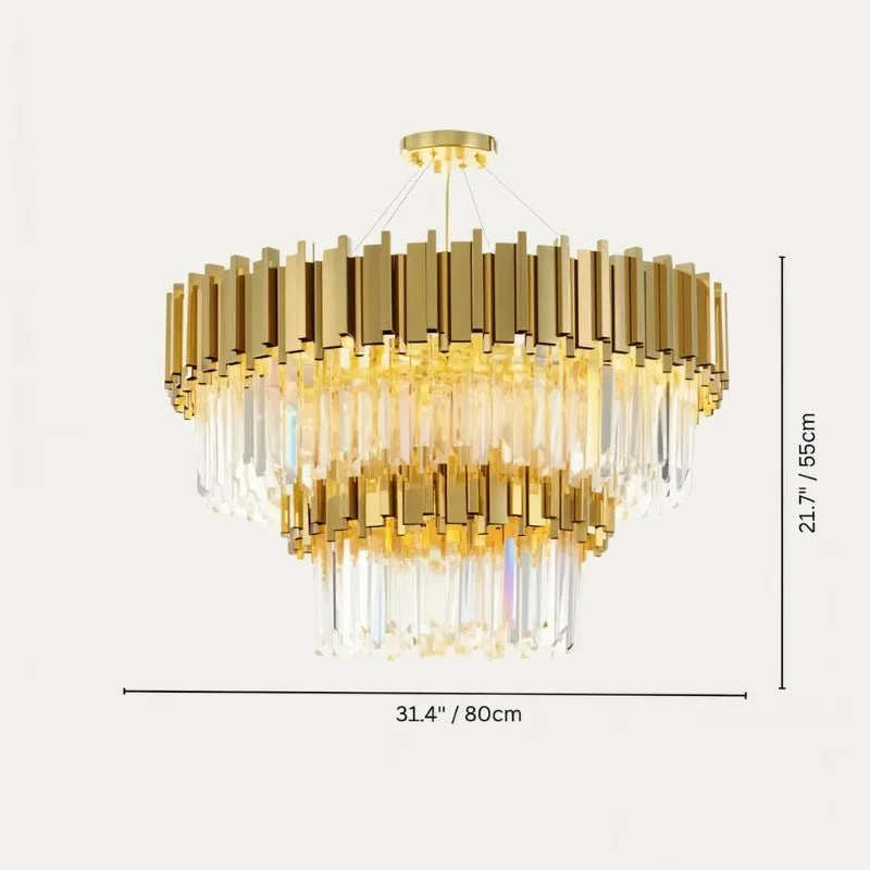 Astralis Tiered Round Chandelier