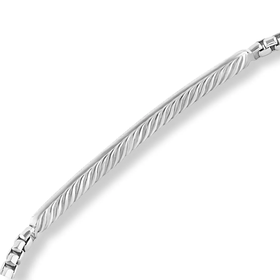 Bar Chain Bracelet in Silver