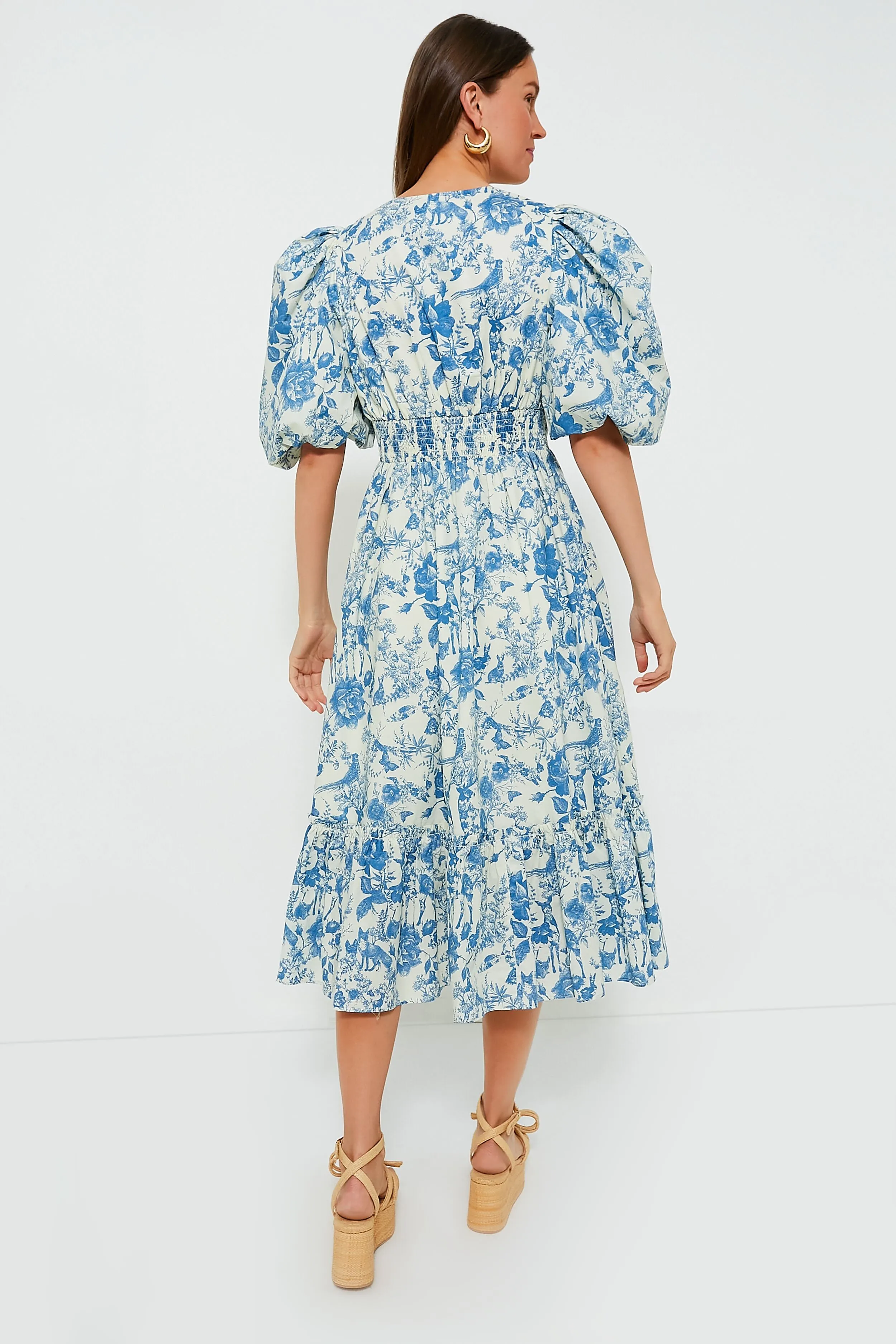 Blue Woodland Floral Lindley Dress