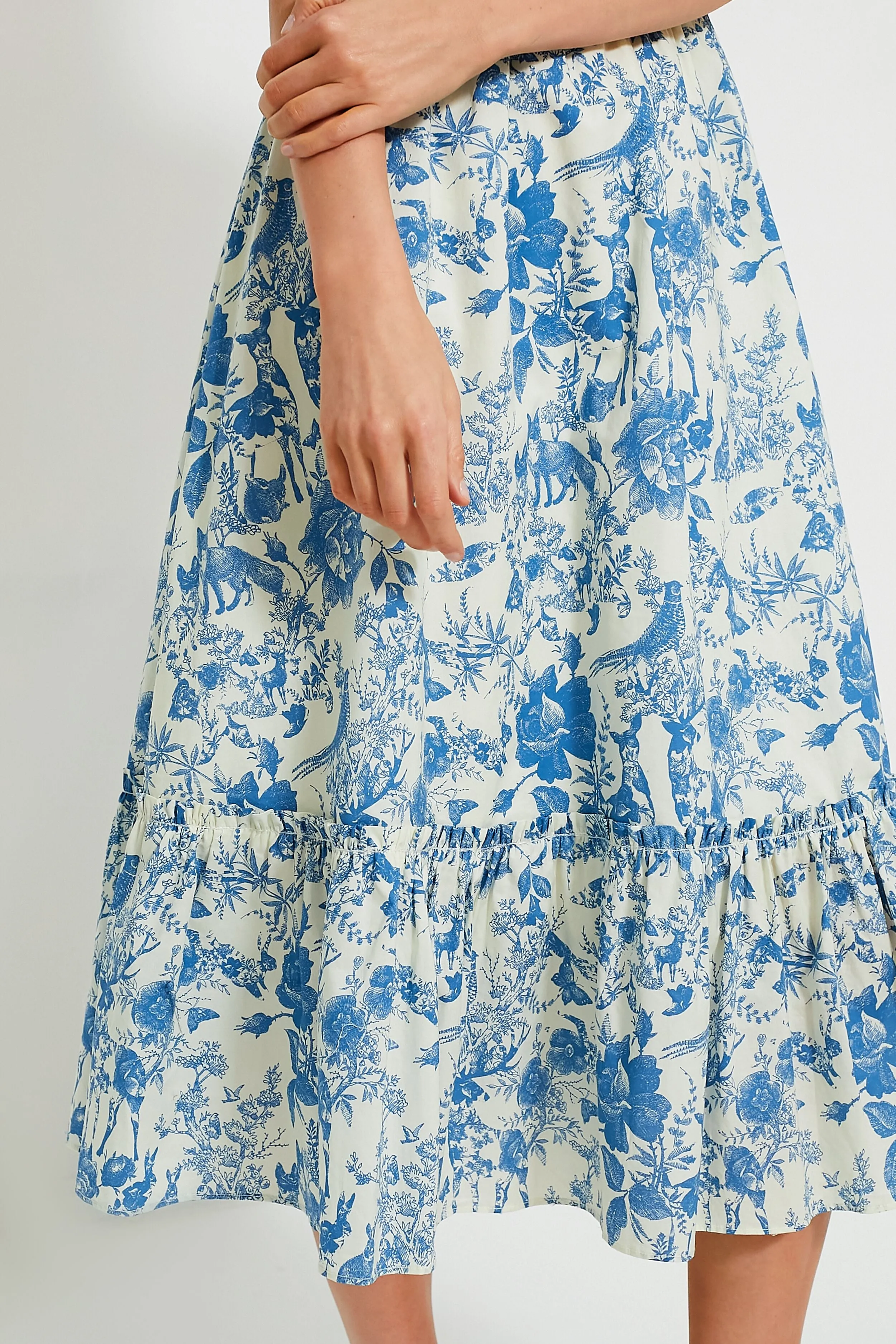 Blue Woodland Floral Lindley Dress