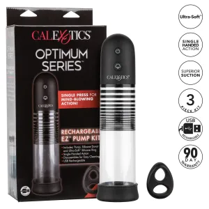 California Exotics - Optimum Series Rechargeable EZ Penis Pump Kit (Clear)