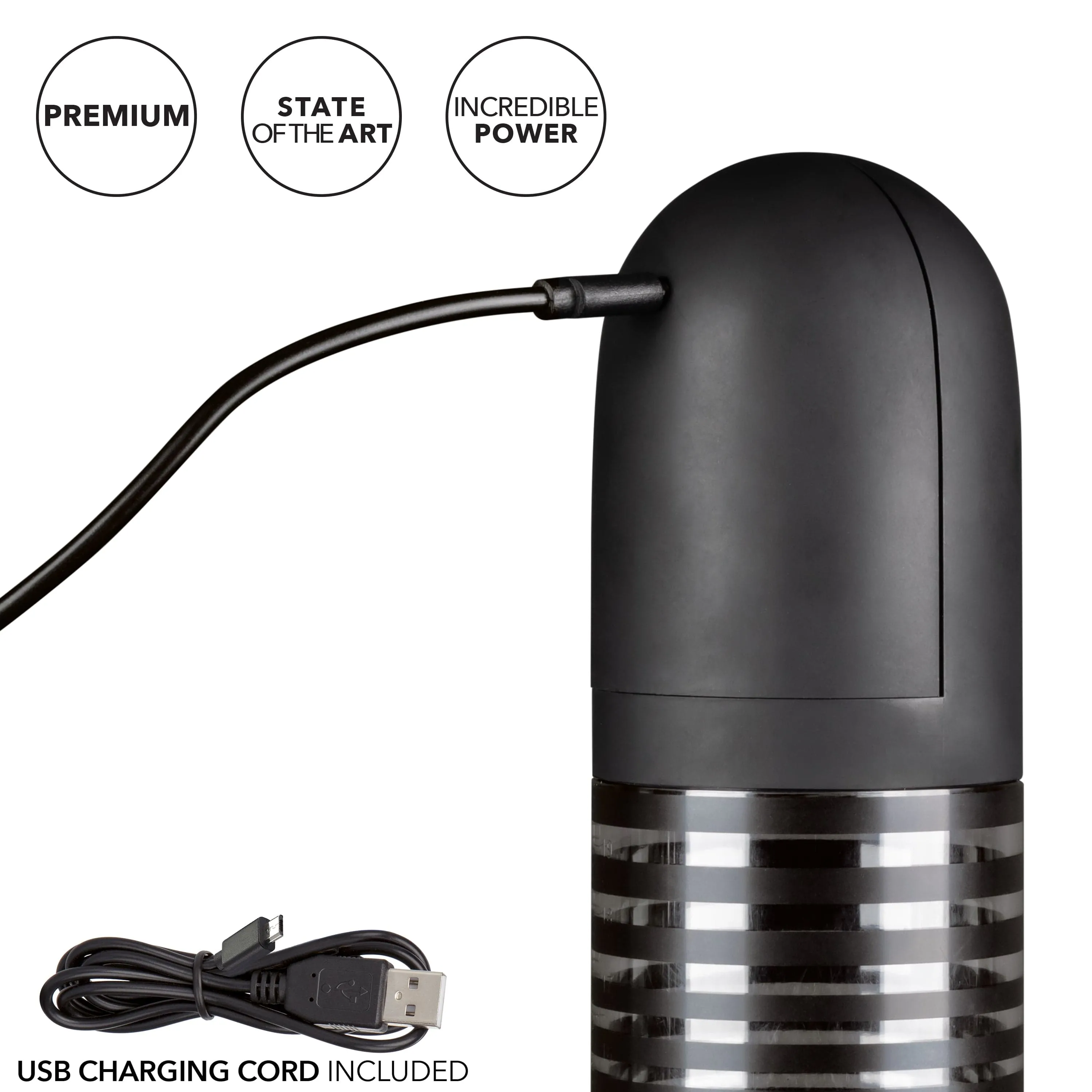 California Exotics - Optimum Series Rechargeable EZ Penis Pump Kit (Clear)