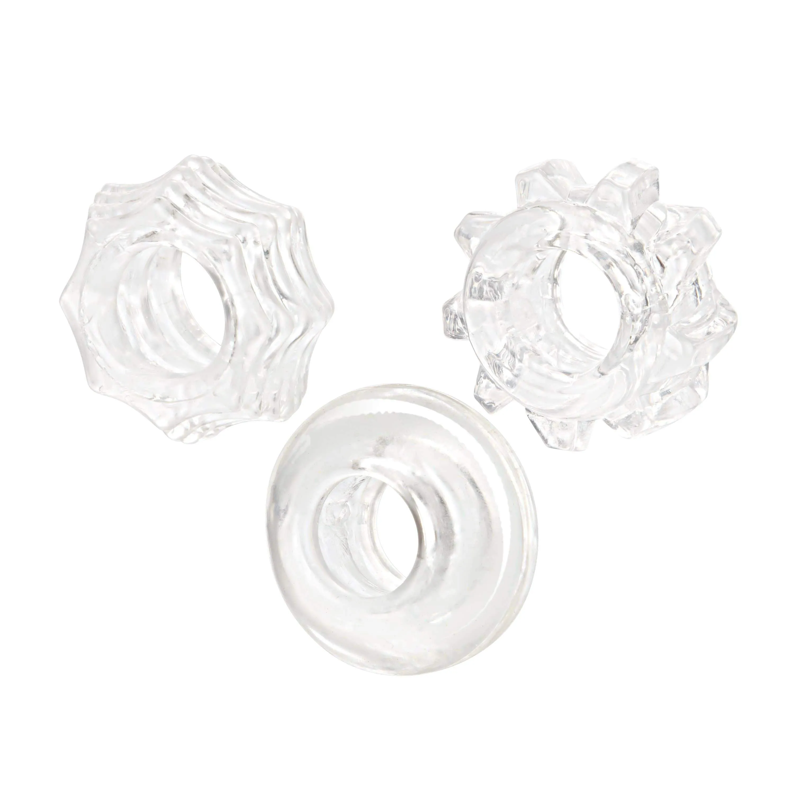 California Exotics - Reversible Cock Ring Set (Clear)