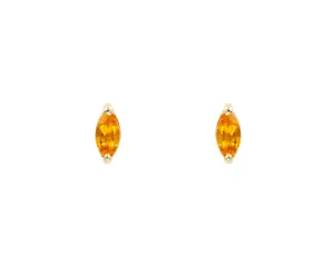 Citrine Marquise Studs (Ready to Ship)