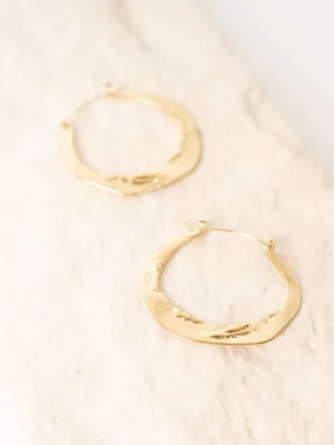 Curved Hoop Embrace Earrings