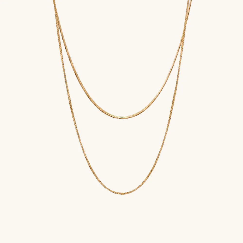 Double Chain Delight Necklace