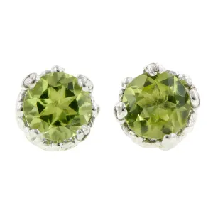 Fancy Basket Gemstone Stud Earring 18k- Heirloom by Doyle & Doyle