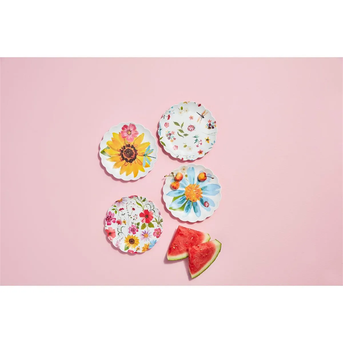 Floral Melamine Plate