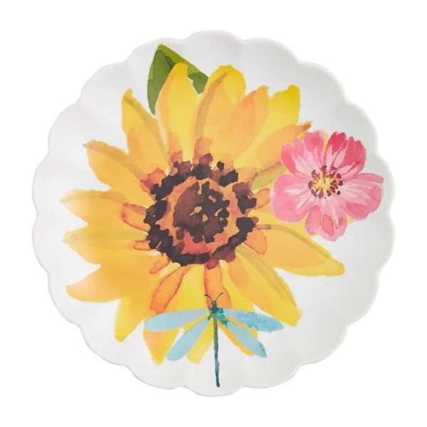 Floral Melamine Plate