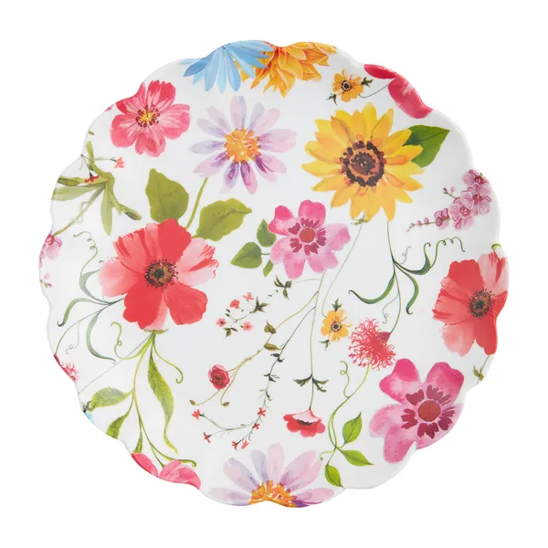 Floral Melamine Plate