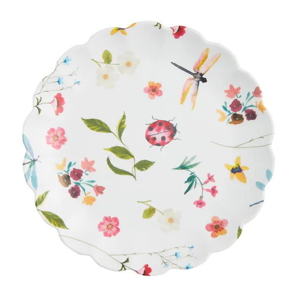 Floral Melamine Plate