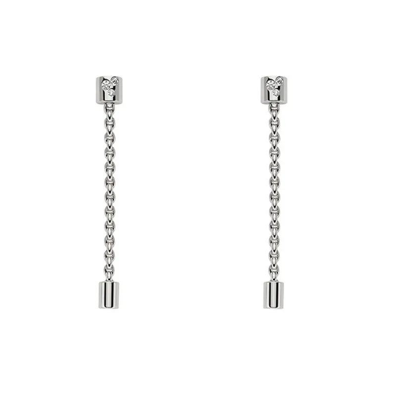 FP Aria 18ct White Gold .9ct Diamond Pendant Earrings