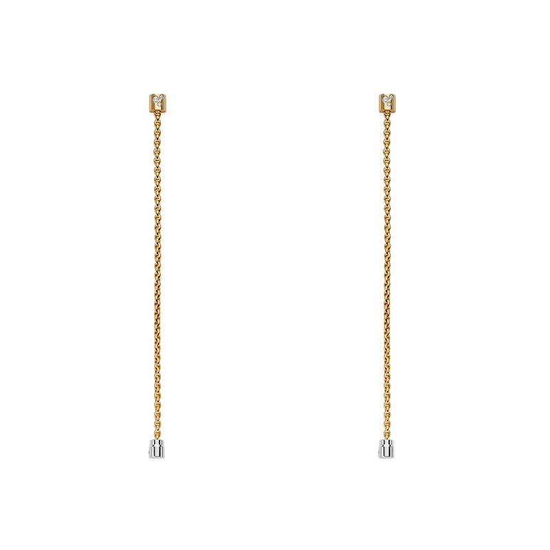 FP Aria 18ct Yellow Gold .9ct Diamond Interchangable Earrings