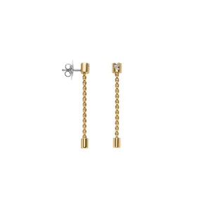 FP Aria 18ct Yellow Gold .9ct Diamond Pendant Earrings