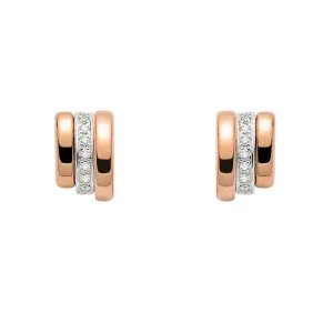 FP Prima 18ct Rose Gold .13ct Diamond Earrings