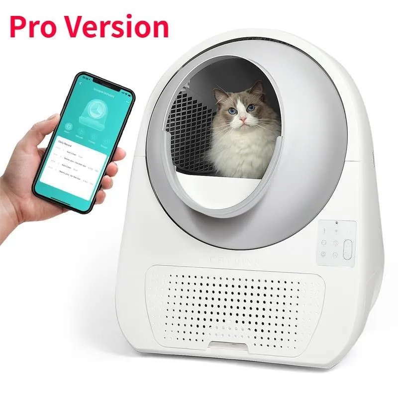 Fully Automatic Cat Litter Box Pro Luxury WIFI App Control Double Odor Self Cleaning