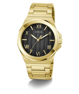 GUESS Mens Gold Tone Analog Watch