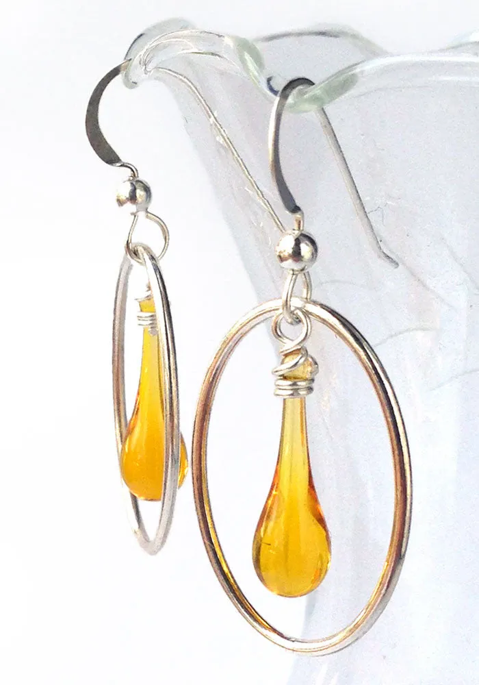 Honey Cameo Earrings