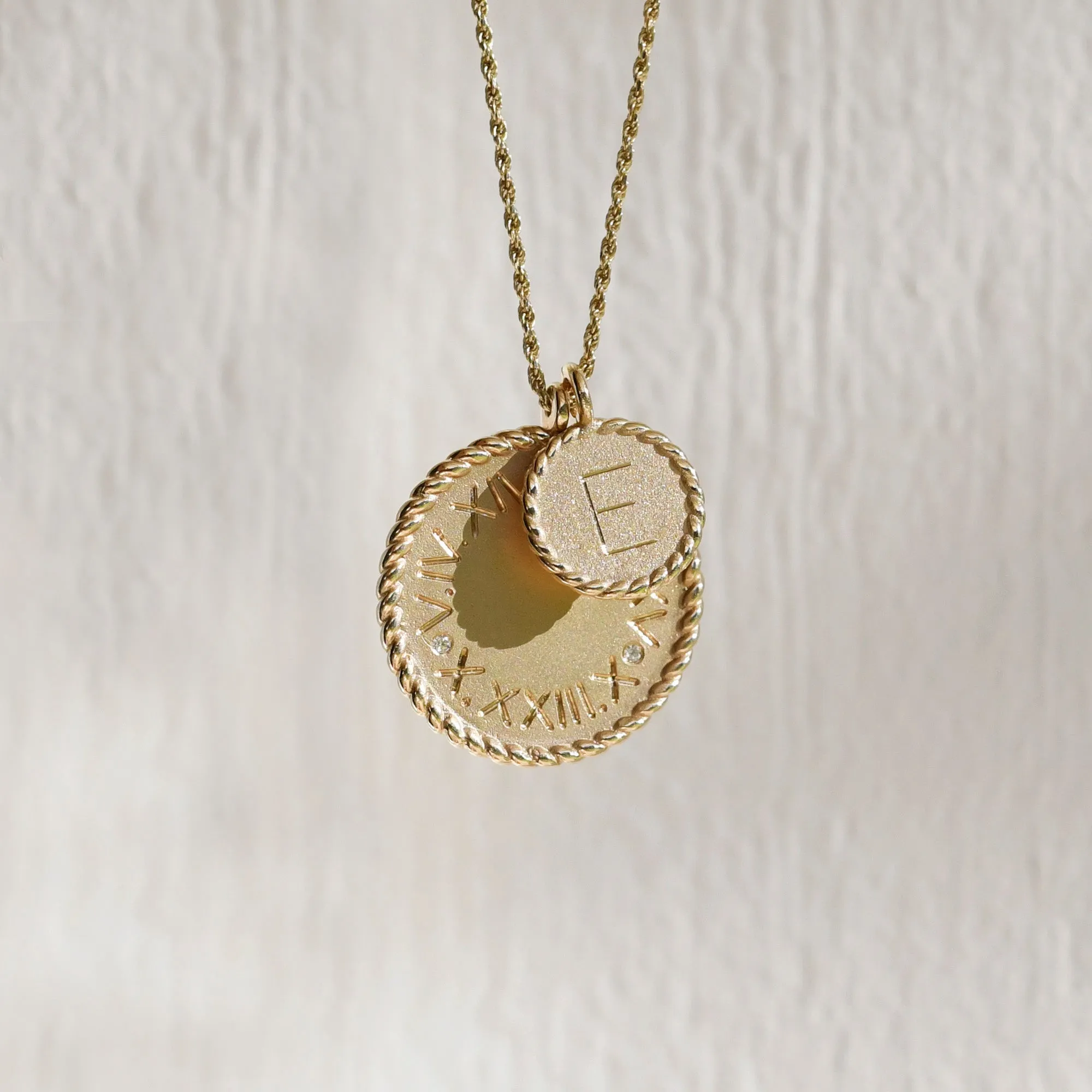 Imperial Disc Pendant Necklace