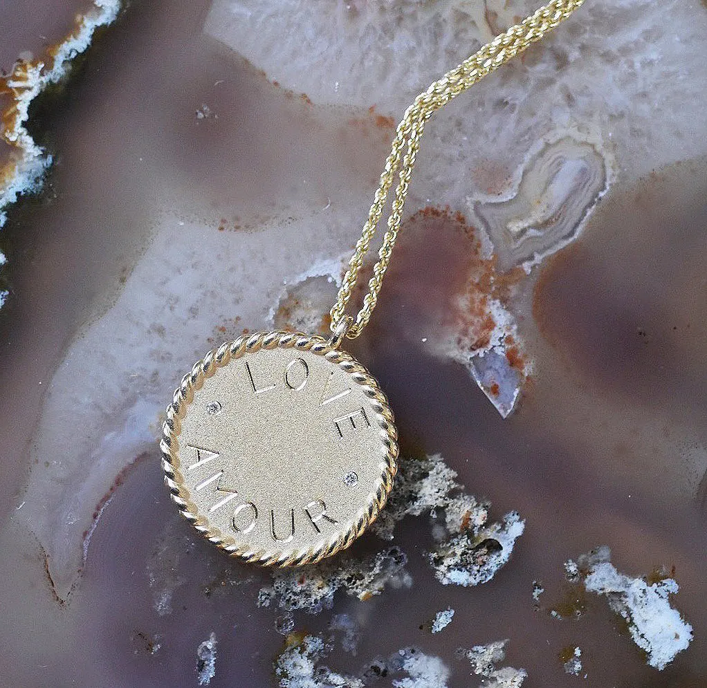 Imperial Disc Pendant Necklace