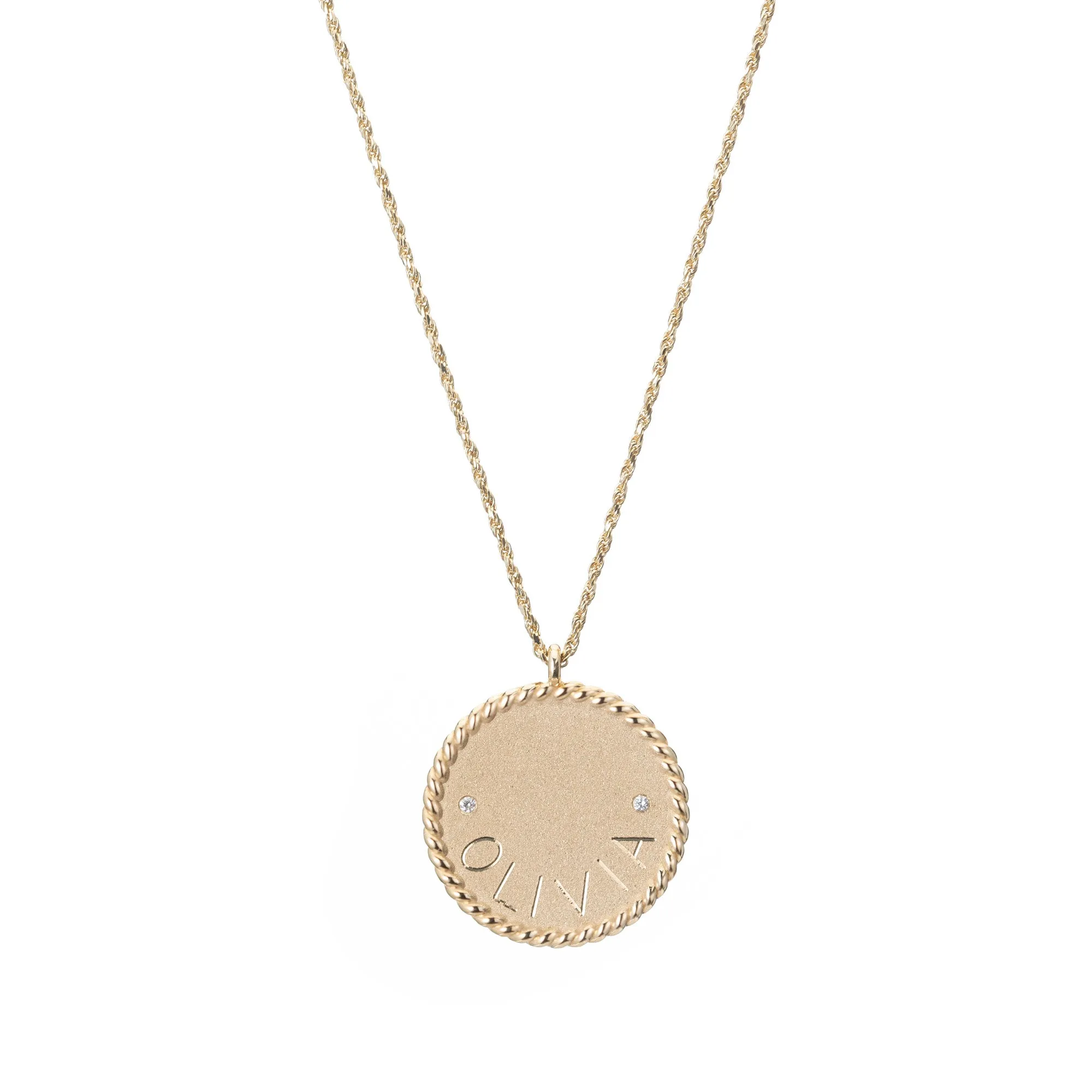 Imperial Disc Pendant Necklace