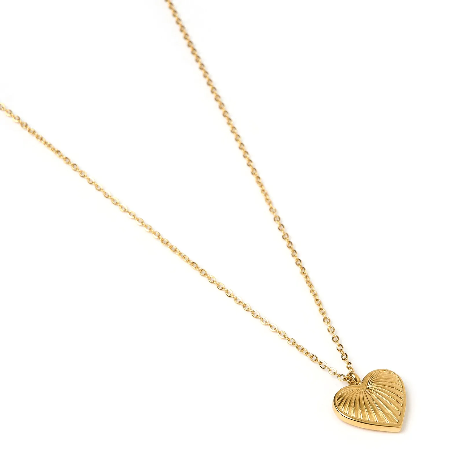 Jasmine Gold Heart Necklace