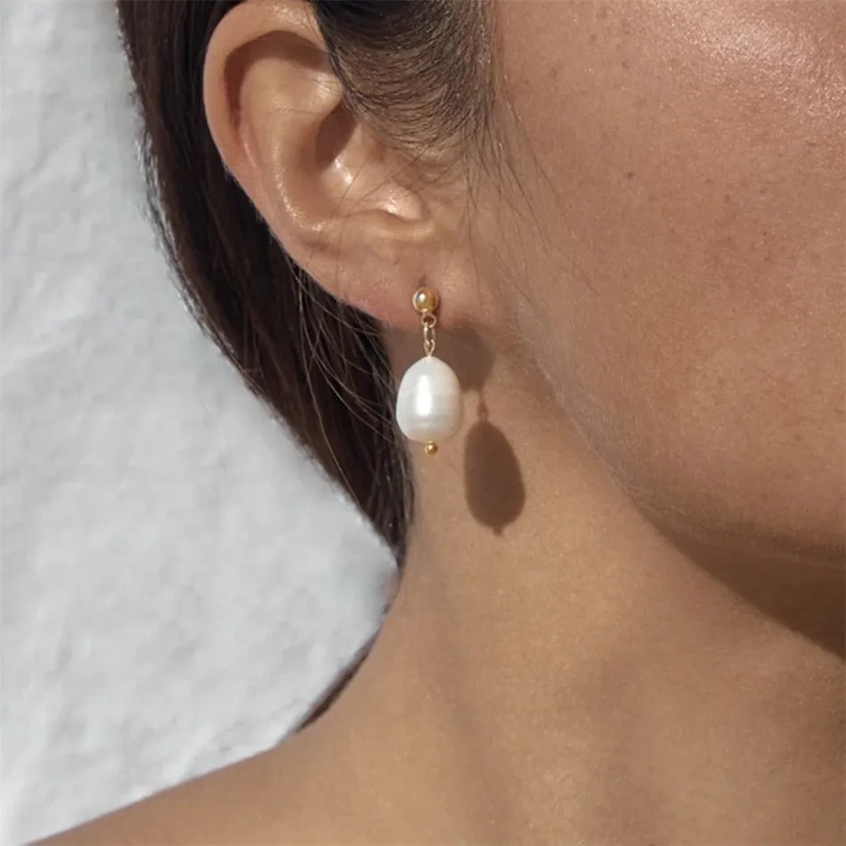 Large Pearl Earrings