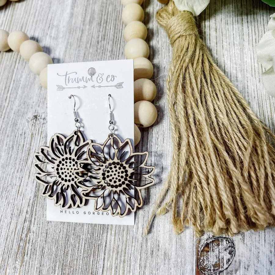 Lightweight Earrings|Sunflower|Trumm & Co.