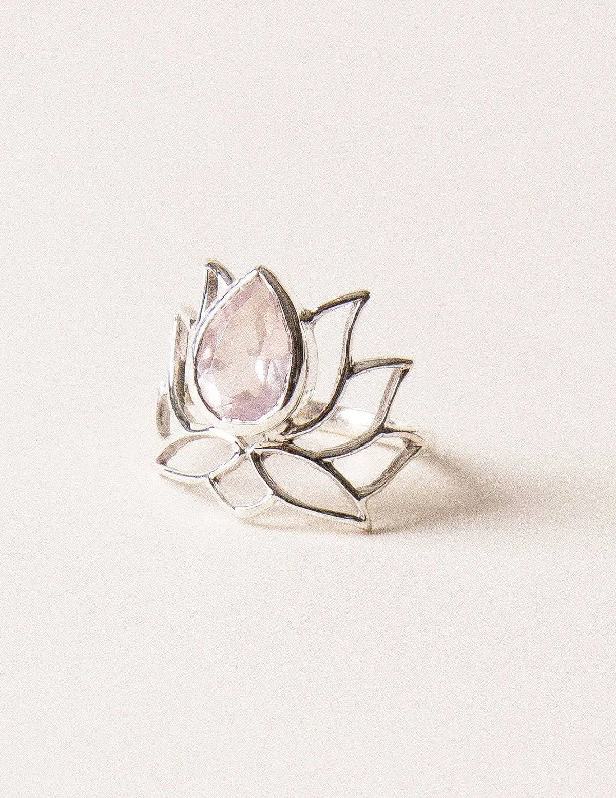 Lotus Gemstone Ring