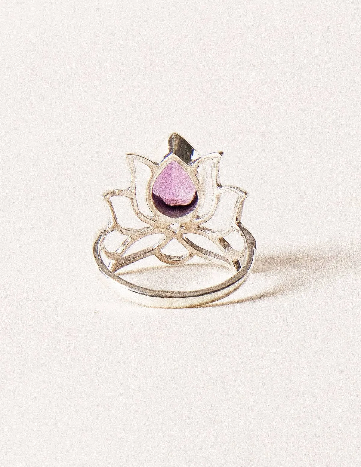 Lotus Gemstone Ring