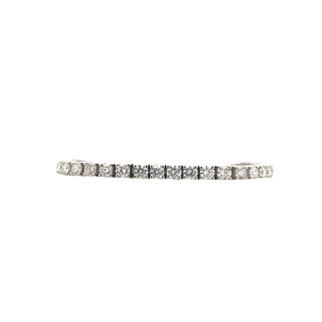 Mercury Ring White Gold LAb Grown Diamond Tennis Bracelet