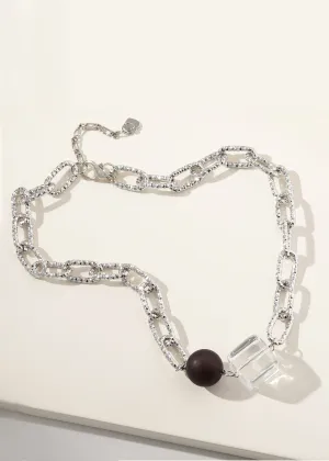 Merx - Shiny Chain Multi Shape Necklace