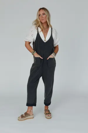 Mitzy V Neck Jumpsuit - Ash