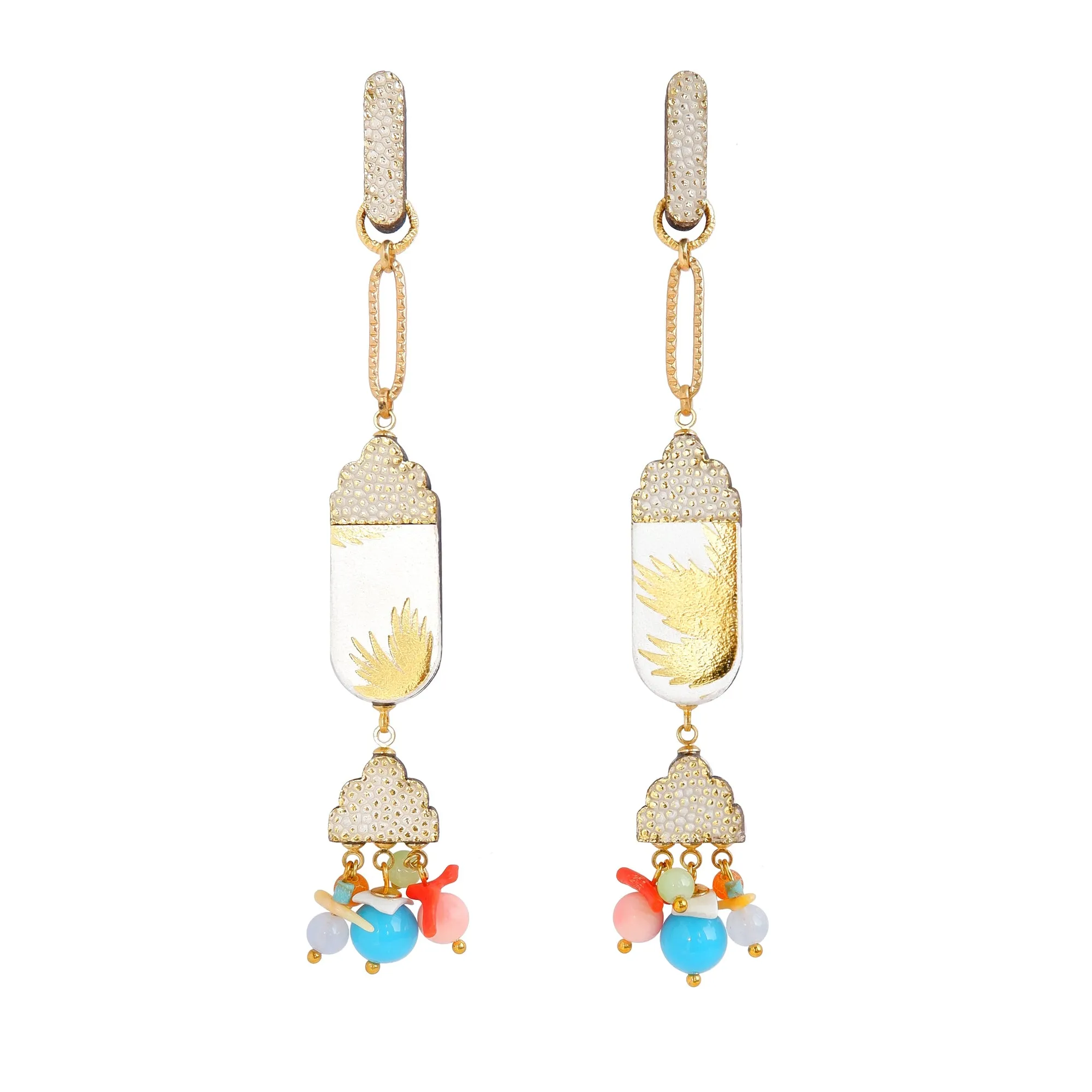 MONTE CARLO . beaded drop earrings