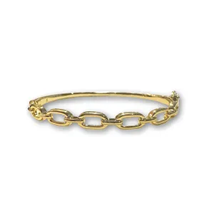 Noellery Plain Chain Bangle Bracelet