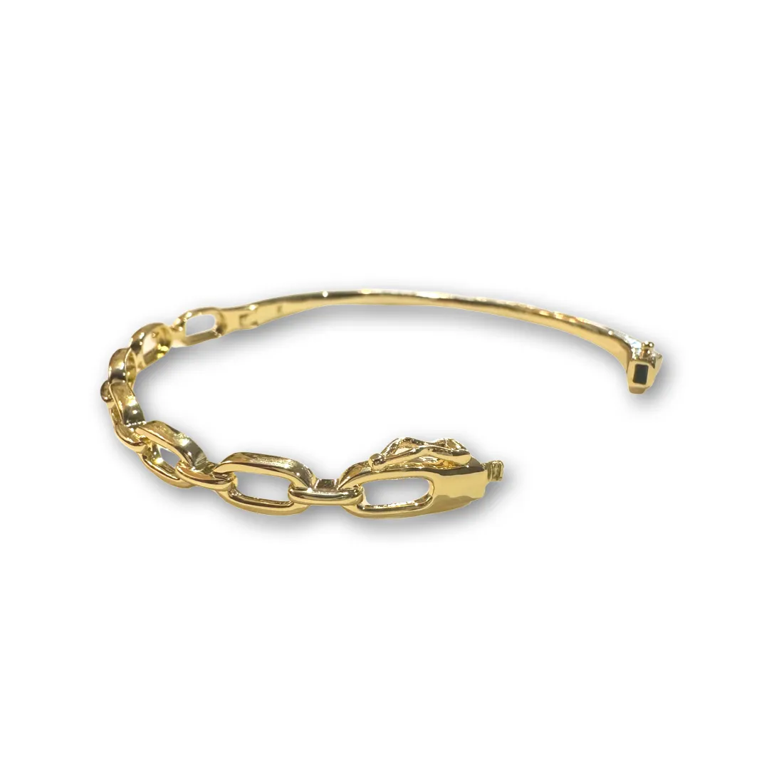 Noellery Plain Chain Bangle Bracelet