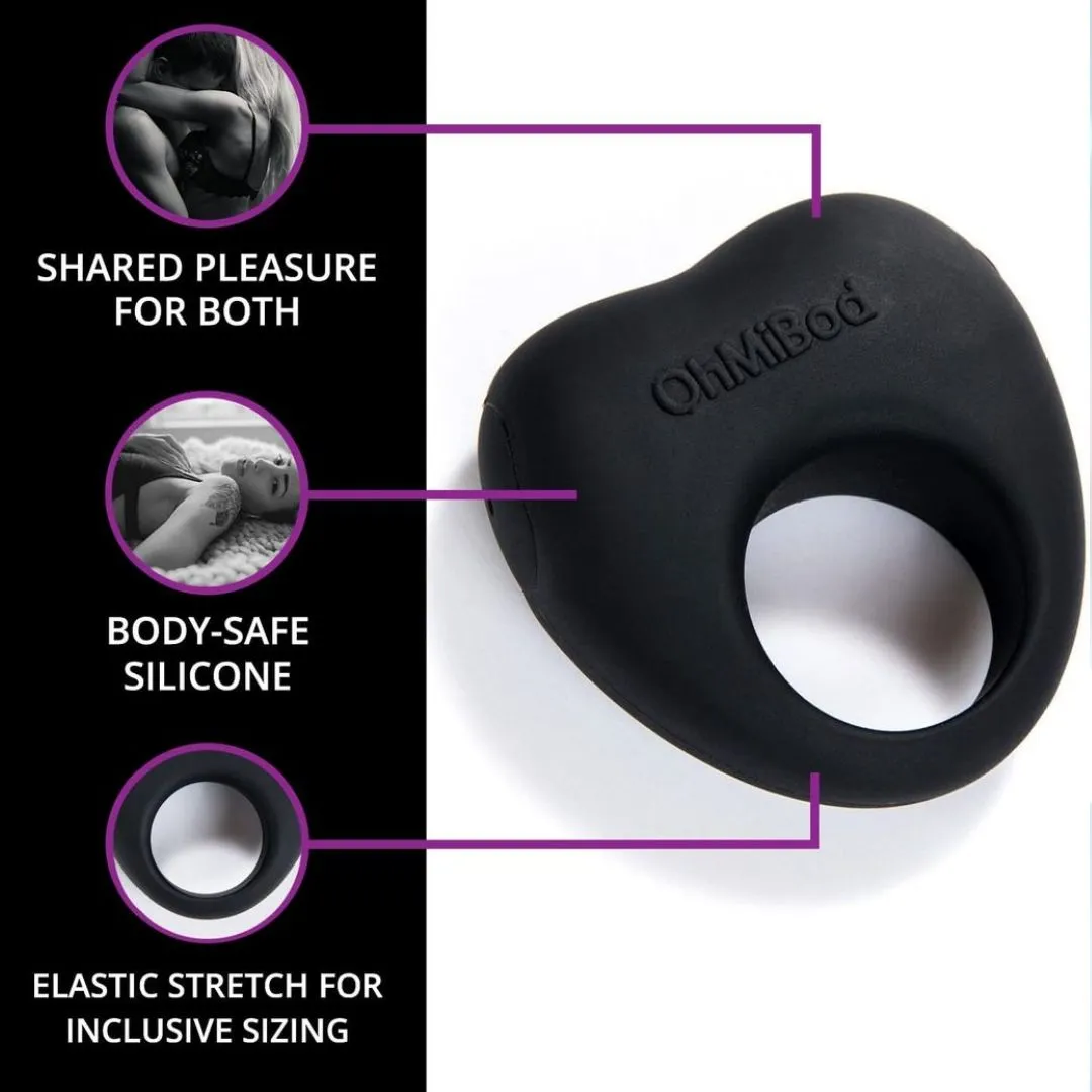 OhMiBod Lovelife Share Couple’s Ring Vibe - Black