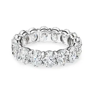 Oval Cut Diamond Eternity Band, 6 CT