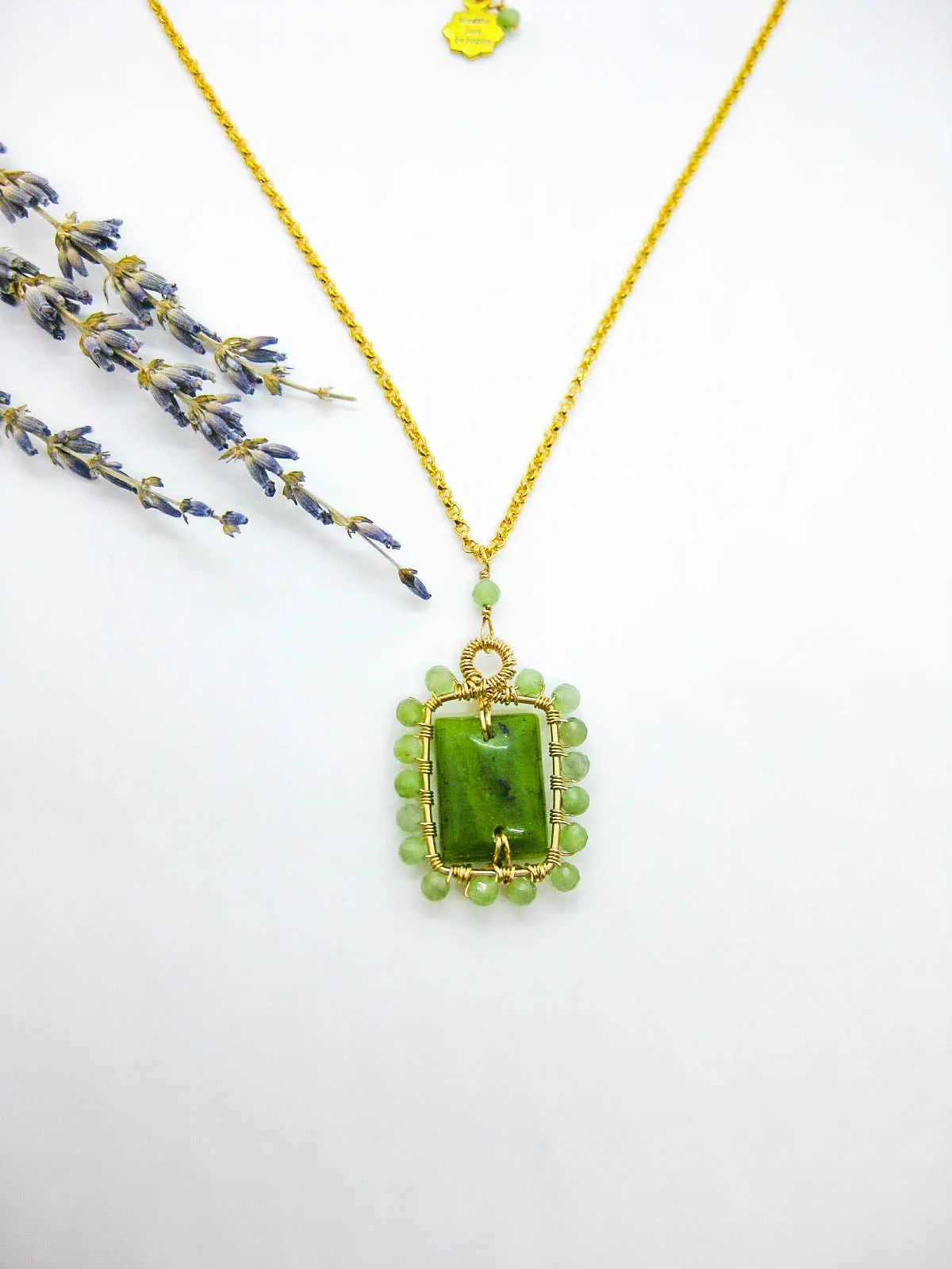 Peony: Jade Necklace - n608oak