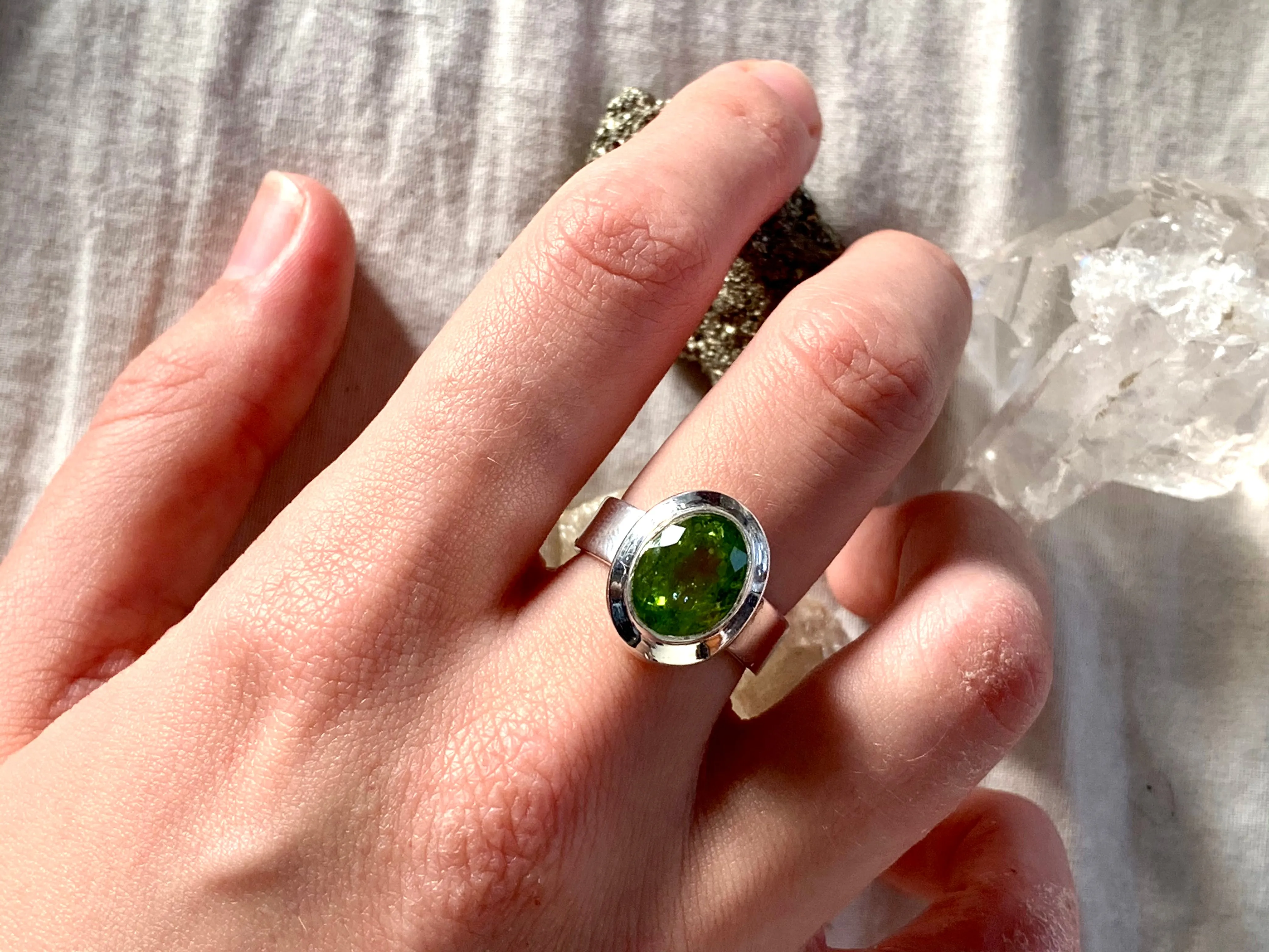 Peridot Ansley Ring - Oval