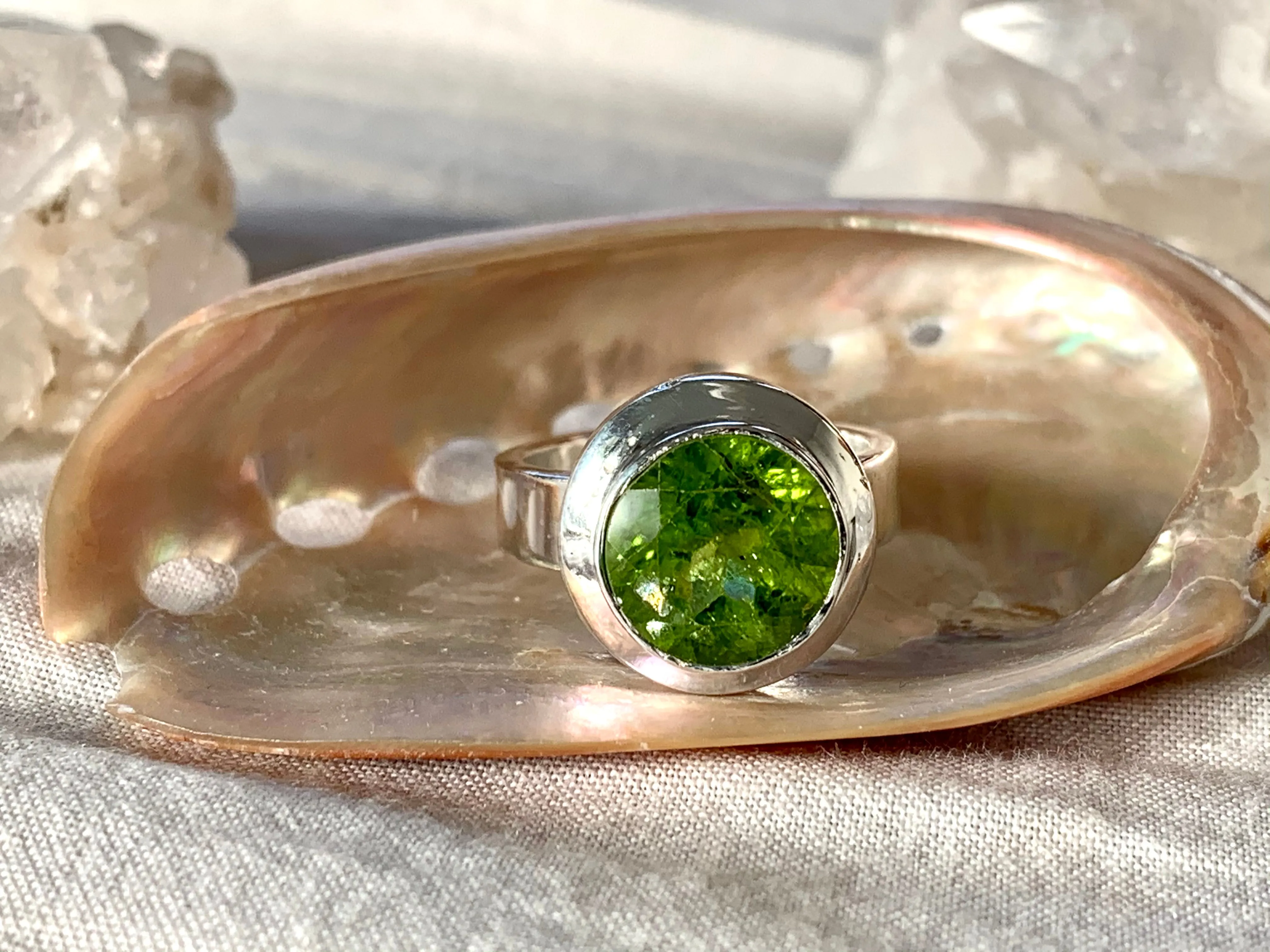 Peridot Ansley Ring - Teardrop / Round / Rounded Square